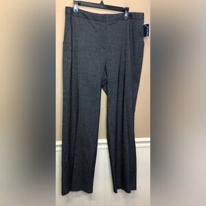 Evan Picone Black White Dress Pants Size 16 NWT